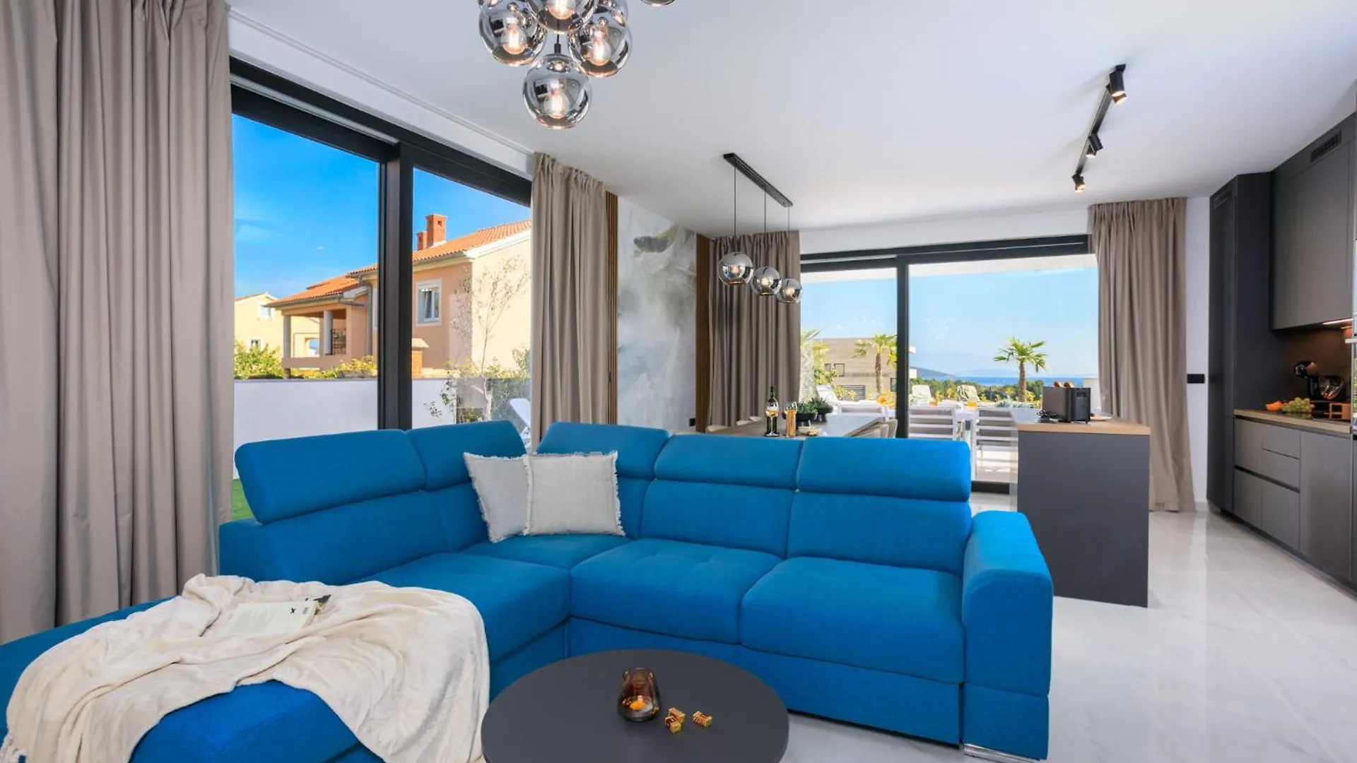Deluxe Villa With Heated Pool, Whirpool, Sea View, Beautiful Beach IV - By Traveler Tourist Agency Krk Id 2403 Krk Town