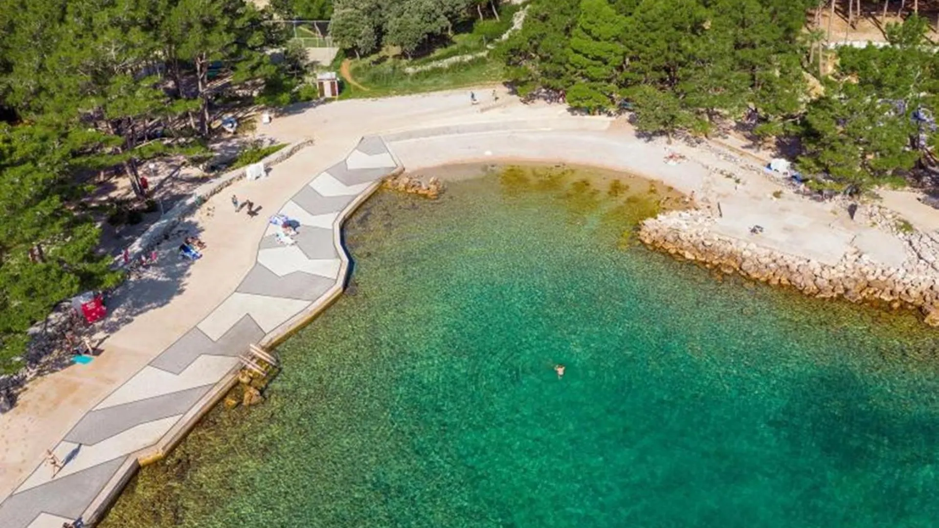 Deluxe Villa With Heated Pool, Whirpool, Sea View, Beautiful Beach IV - By Traveler Tourist Agency Krk Id 2403 Krk Town